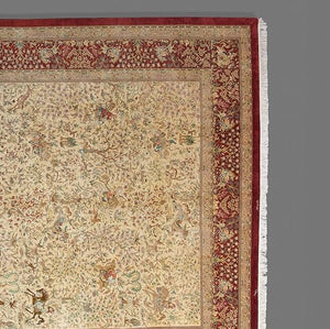 Signed Persian Qum Carpet | Fine Pure Silk