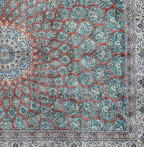Fine Persian Nain Carpet Pure Silk Large Gallery Carpet