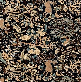 Mid-Century Silk & Kork Wool Nain Toudeshk
