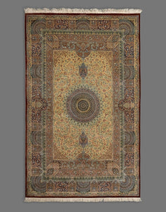 Fine Qum Pure Silk Carpet
