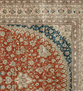 Signed Persian Qum Zanjan Carpet | Fine Pure Silk