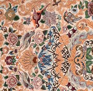 Fine Persian Silk & Kork Wool Isfahan Rug