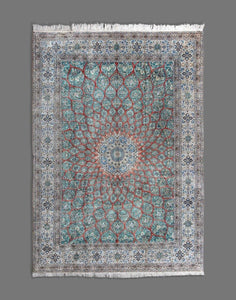 Fine Persian Nain Carpet Pure Silk Large Gallery Carpet