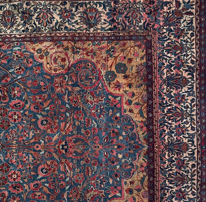 A Rare Pair of Persian Kashan Pure Kork Wool Carpet