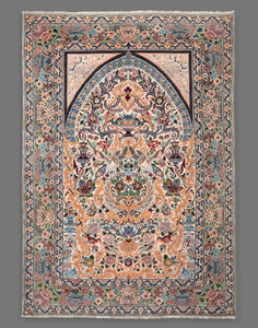 Fine Persian Silk & Kork Wool Isfahan Rug