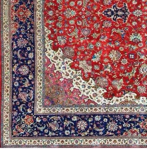 Fine Persian Qum Pure Silk Carpet Extra Large Gallery Carpet